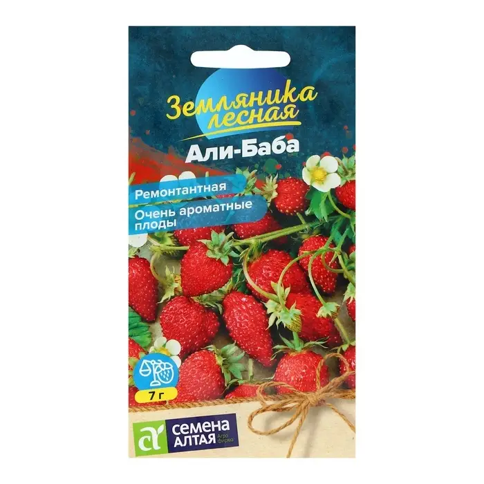 Семена  Земляника  Семена  Земляника "Али-Баба", ремонтантная, Сем. Алт, ц/п, 0,03 г