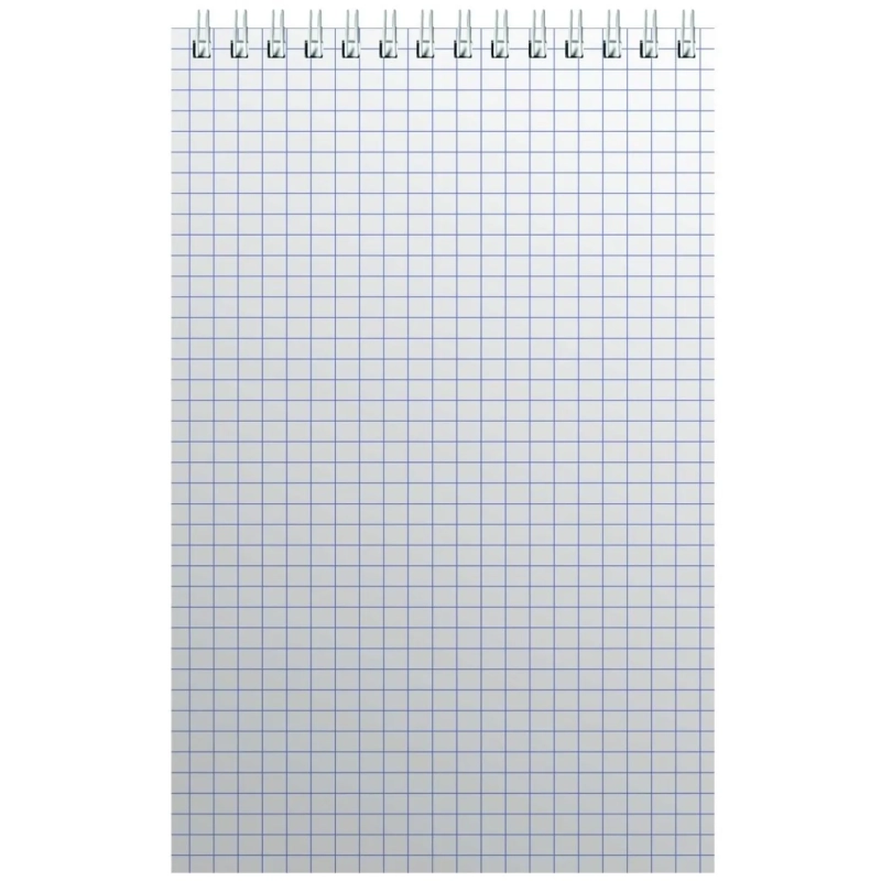 Блокнот на спирали А5 60л. зелен.картон д/лог.клет.32