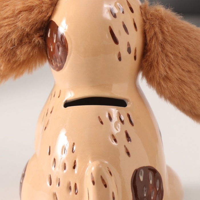 Копилка керамика Копилка керамика "Озорная собачка" 8,6х11,8х13,1 см