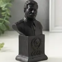 Бюст &laquo;Сталина И. В&raquo;, фигурка гипс, 12&times;6.5&times;4.5 см, графит