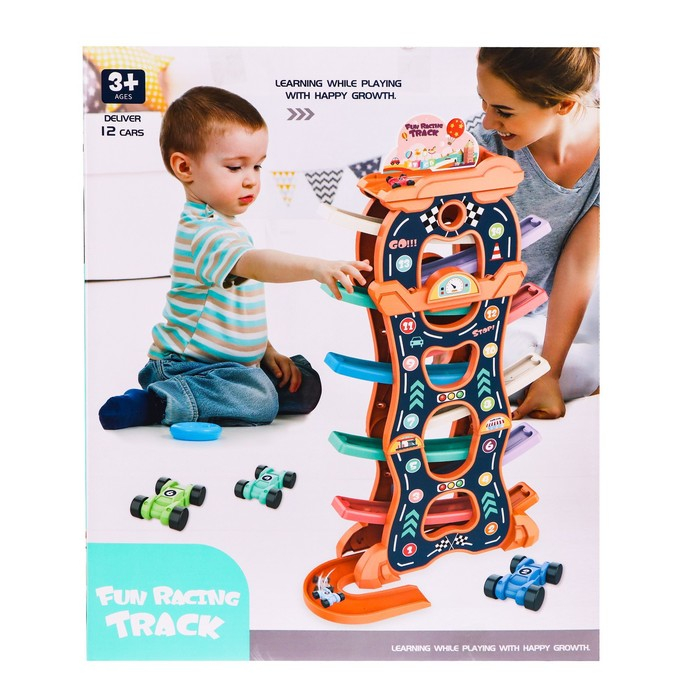 Автотрек развивающий «Гонки по склону», цвет МИКС Автотрек развивающий «Гонки по склону», цвет МИКС