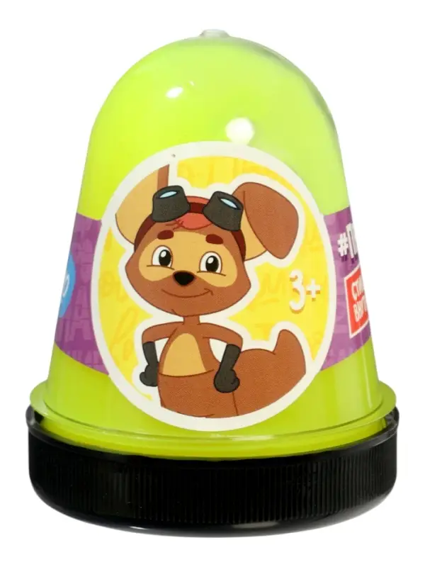 Слайм "Простоквашино", желтый, капсула 130 г. Slime SLM338