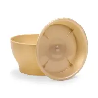 Горшок для цветов с поддоном 0,8 л d14 см h8 см "Фиалочка" кремовый Горшок для цветов с поддоном 0,8 л d14 см h8 см "Фиалочка" кремовый