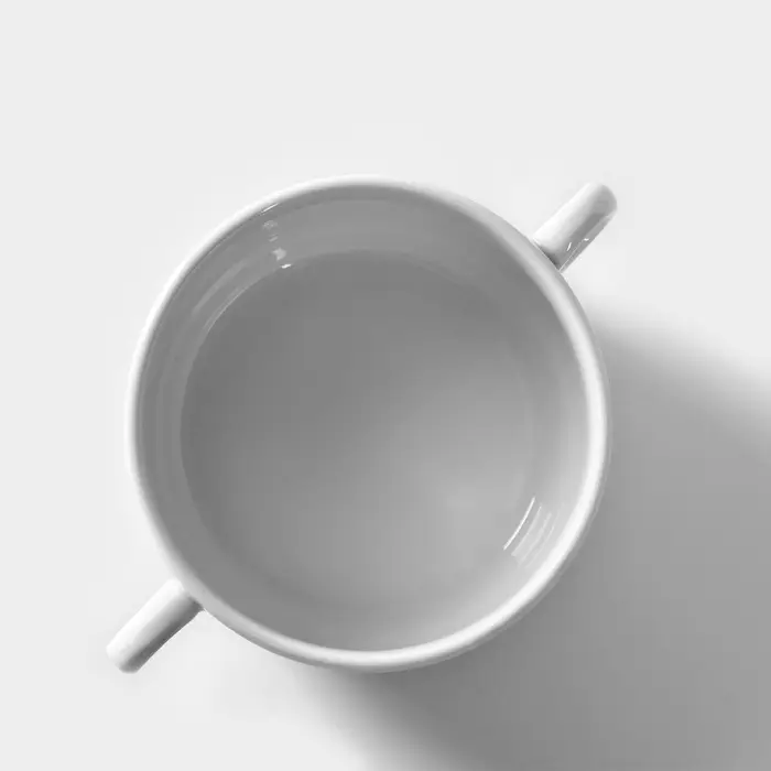 Бульонница Добрушский завод &laquo;Бельё&raquo;, 300 мл, фарфор, белая