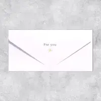 Конверт подарочный For you, софт тач, тиснение, 19&times;9 см