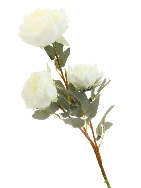 Цветы искусственные &laquo;Пион Лунная река&raquo;, 12&times;85 см, белые