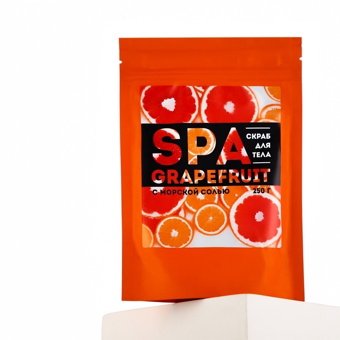 Скраб для тела соляной SPA grapefruit, 250 г, аромат цитрусовый, BEAUTY FOX Скраб для тела соляной SPA grapefruit, 250 г, аромат цитрусовый, BEAUTY FOX
