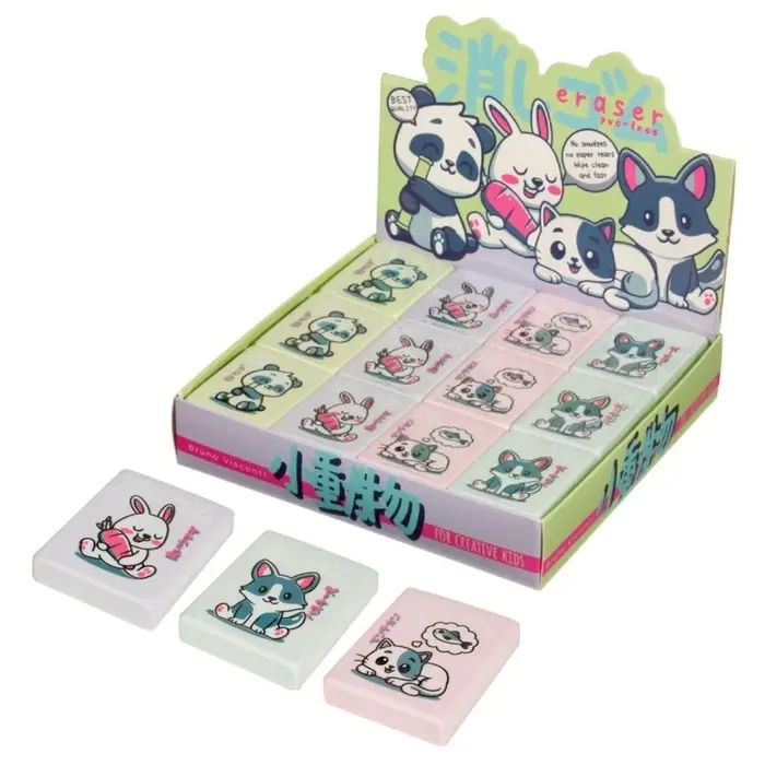 Ластик HappyGraphix KAWAII ANIMALS, МИКС Ластик HappyGraphix KAWAII ANIMALS, МИКС