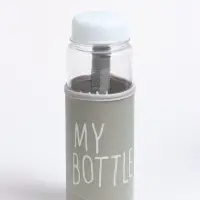 Бутылка для воды My bottle, 500 мл, 19.5&times;6 см, чехол в комплекте, цвет МИКС