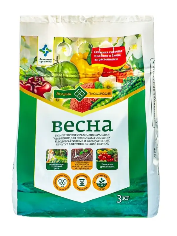 Комплексное органоминеральное удобрение, &laquo;Весна&raquo;, 3 кг