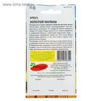 Семена Арбуз "Золотой малыш", 5 шт Семена Арбуз "Золотой малыш", 5 шт