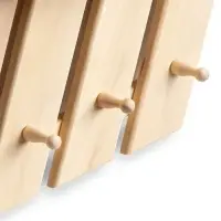 Полка - вешалка "Зебра" 3 крючка 84х33х12 см