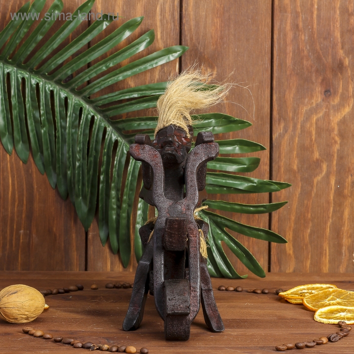 Сувенир дерево Сувенир дерево "Аборигены на мотоцикле" 16х8х15 см