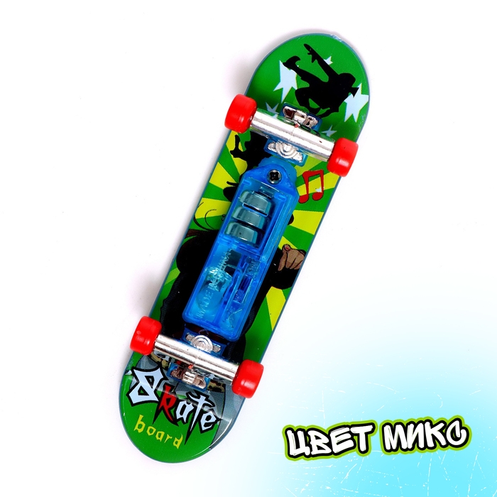 Пальчиковый скейт «Тони», со световыми эффектами, МИКС Пальчиковый скейт «Тони», со световыми эффектами, МИКС