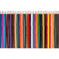 Карандаши цветные Deli EC00337 ColoRun 3-гран. 36цв/наб. точилка карт.тубус