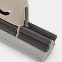 Швабра для мытья пола PVA с двойным роликовым отжимом Доляна, стальной телескоп черенок 28&times;6&times;106(130) см