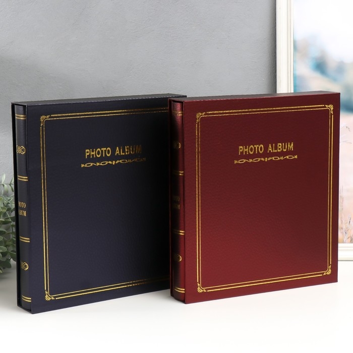 Фотоальбом на 500 фото 10х15 см Фотоальбом на 500 фото 10х15 см "Классический кант" МИКС 33,8х31х5 см