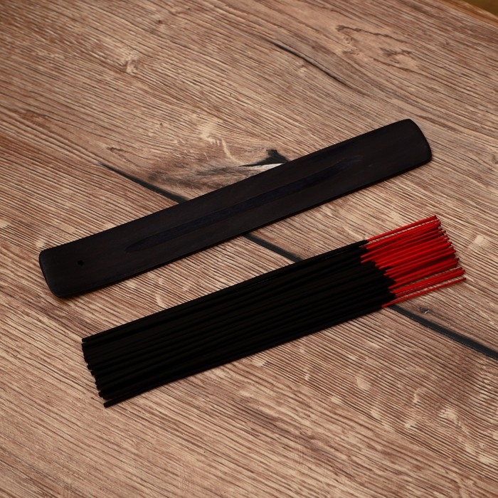 Благовония "Tulasi" 40 аромапалочек с подставкой Stress relief