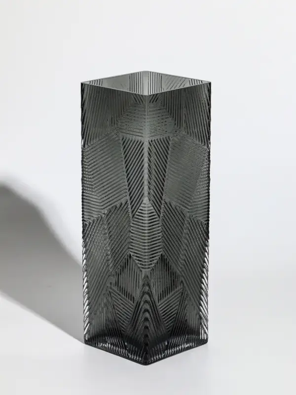 Ваза стекло настольная Ваза стекло настольная "Джойс" 30х10 см, серый