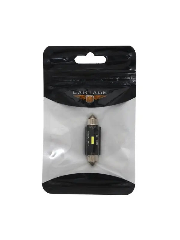 Автомобильная лампа CARTAGE, C5W, 12 В, 3 SMD, 41 мм, белый свет