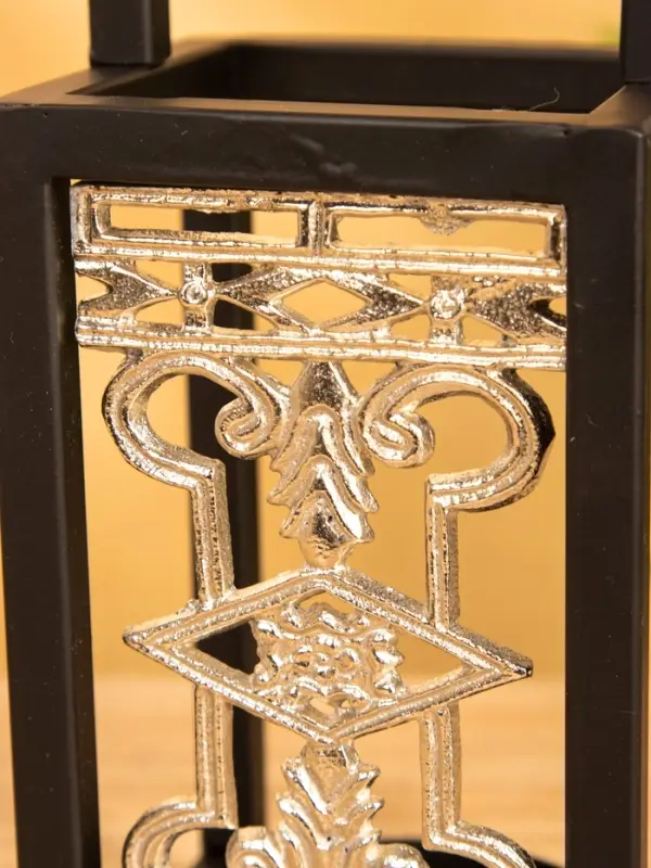 Подсвечник фонарь  Подсвечник фонарь "Геральдика" 11х11х24,5 см, d 7,5 см, алюминий, железо