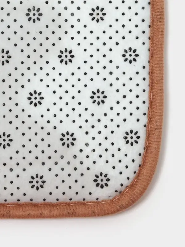 Коврики для ванной и туалета Доляна &laquo;Камни&raquo;, 2 шт., 40&times;50, 50&times;80 см, бежевые