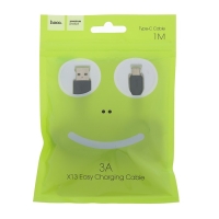 Кабель Hoco X13, Type-C - USB, 3 А, 1 м, PVC оплетка, чёрный