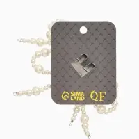 Обвес на штаны "Бантики", цвет белый в серебре Обвес на штаны "Бантики", цвет белый в серебре