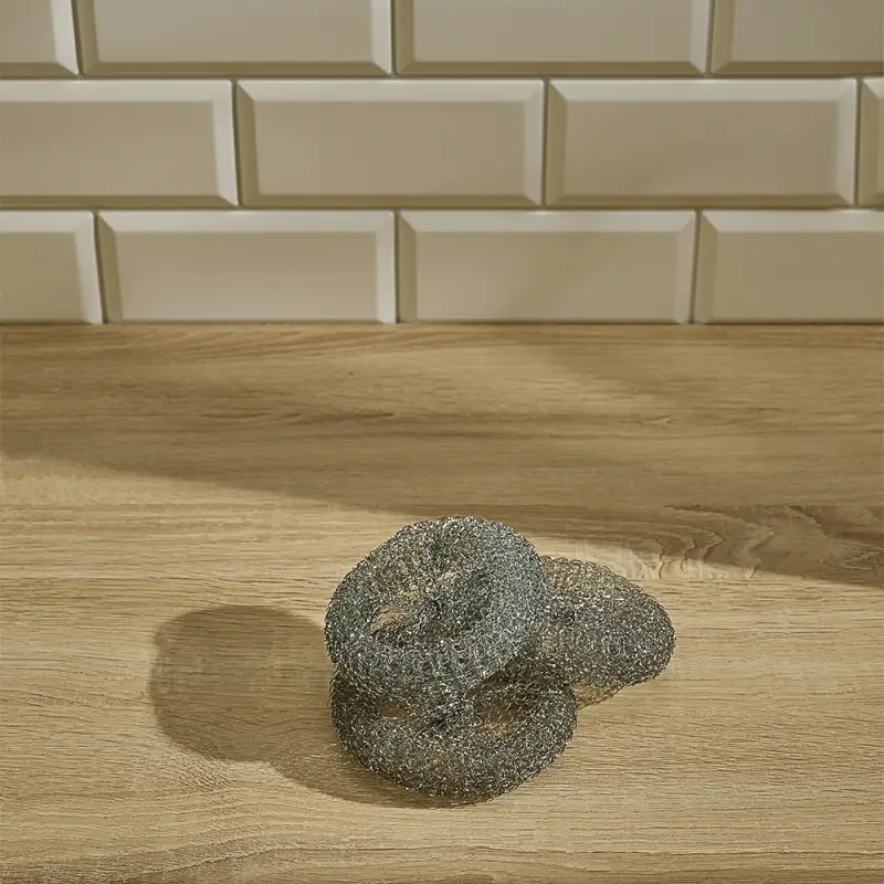 Губки для мытья посуды тм VETTA, 3шт, металл 15г