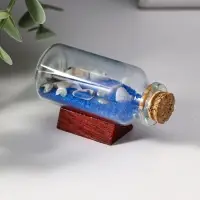 Фигурка &laquo;Сувенир в бутылке. Ракушки&raquo;, 6&times;2.5&times;3.5 см, МИКС