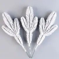 Литая веточка заснеженная, 27 &times; 9 см, набор 3 шт.