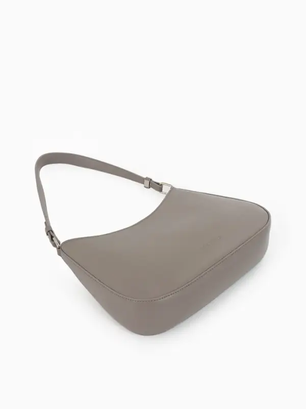 Сумка женская багет TEXTURA на молнии, 28&times;6&times;17 см, серая