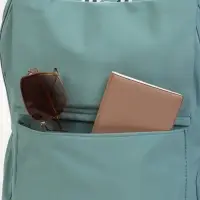 Рюкзак школьный на молнии, с карманами, с принтом, размер 30&times;13&times;44 см, зелёный