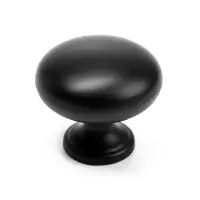 Ручка-кнопка CAPPIO РК120, d=32 мм, пластик, цвет черный