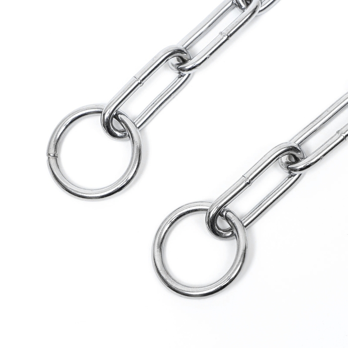 Ошейник - удавка металлический, сварная цепь, 70 см, толщина проволоки 4 мм Ошейник - удавка металлический, сварная цепь, 70 см, толщина проволоки 4 мм