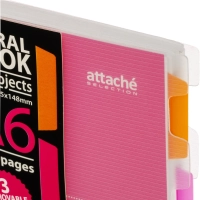 Бизнес-тетрадь 140л,кл,А6,SPIRAL BOOK Розовый,евроспир,обл.пласт,разд.84117