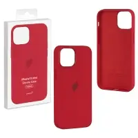 Чехол iPh 13 Mini Silicon Case 100% ORG Red (MagSafe + анимация NFC) c LOGO