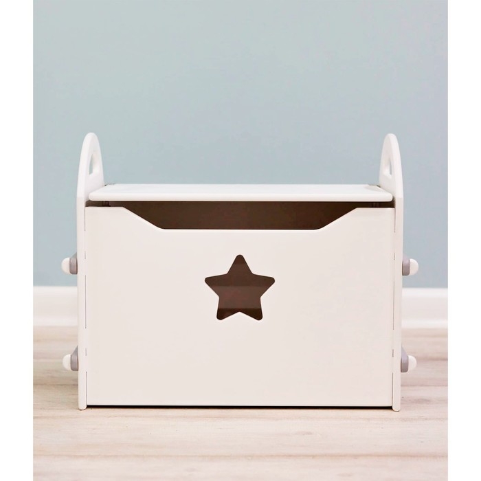 Сундук для игрушек &laquo;Звезда&raquo;, цвет белый