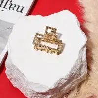 Крабик для волос &laquo;Эмма&raquo;, прямой, 2.5 см, золотистый