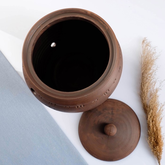 Банка для хранения лука 5 л, роспись, молочение Банка для хранения лука 5 л, роспись, молочение