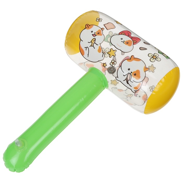 Игрушка надувная «Молоток», со звуком, 40 см, цвета МИКС Игрушка надувная «Молоток», со звуком, 40 см, цвета МИКС