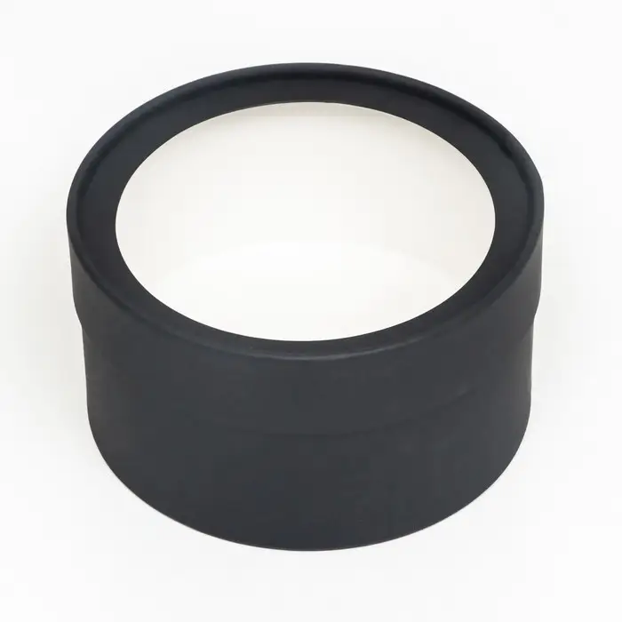 Подарочная коробка Black, чёрная, завальцованная с окном, 16&times;10 см