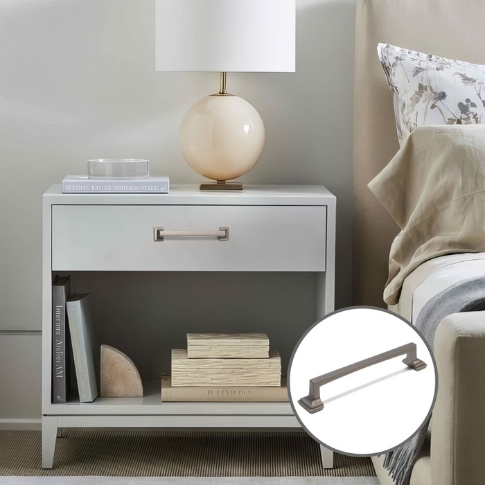 Ручка-скоба CAPPIO RSC038, цинк, м/о 96 мм, цвет графит, 4 шт.