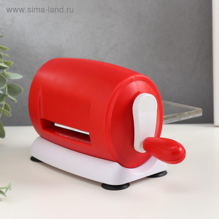 Машинка для вырубки и тиснения МИКС 21,2х11,5х9 см + 2 пластины пластик 7,8х16 см