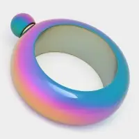 Фляжка для алкоголя Мастер К &laquo;Браслет&raquo;, 105 мл, нержавеющая сталь, разноцветная