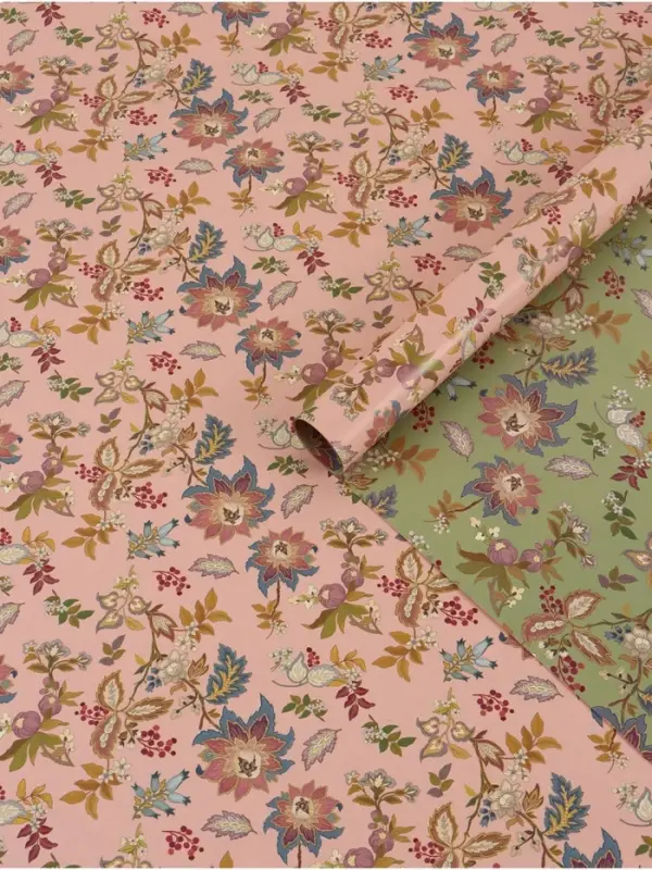 Бумага упаковочная глянцевая двухсторонняя &laquo;Цветы&raquo;, 70&times;100 см