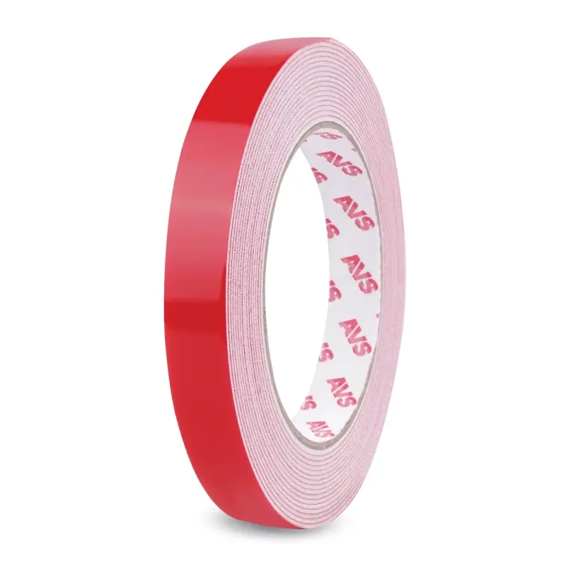 Лента клейкая двусторонняя AVS SCH-015 15 mm x 5 m вспененная основа (белая)