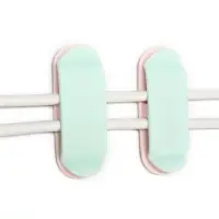 Держатель для проводов 75&times;30 мм, синий, 4 шт.