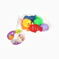 Резиновые игрушки для ванны Крошка Я &laquo;Морские животные&raquo;, с пищалкой, в наборе 6 шт., виды МИКС