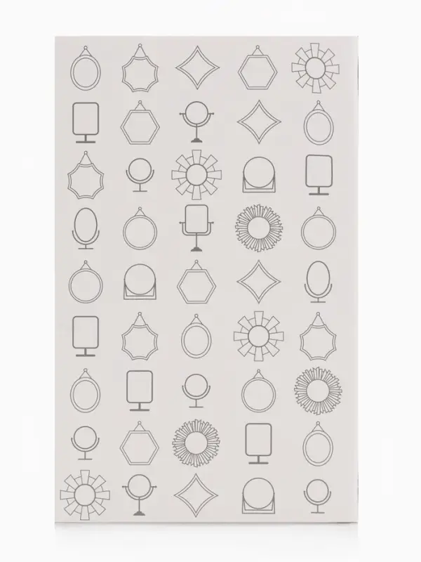 Зеркало настольное, с увеличением х2, двусторонне, настенное, 8&times;16 см, (6&times;9.3 см), цвет янтарный